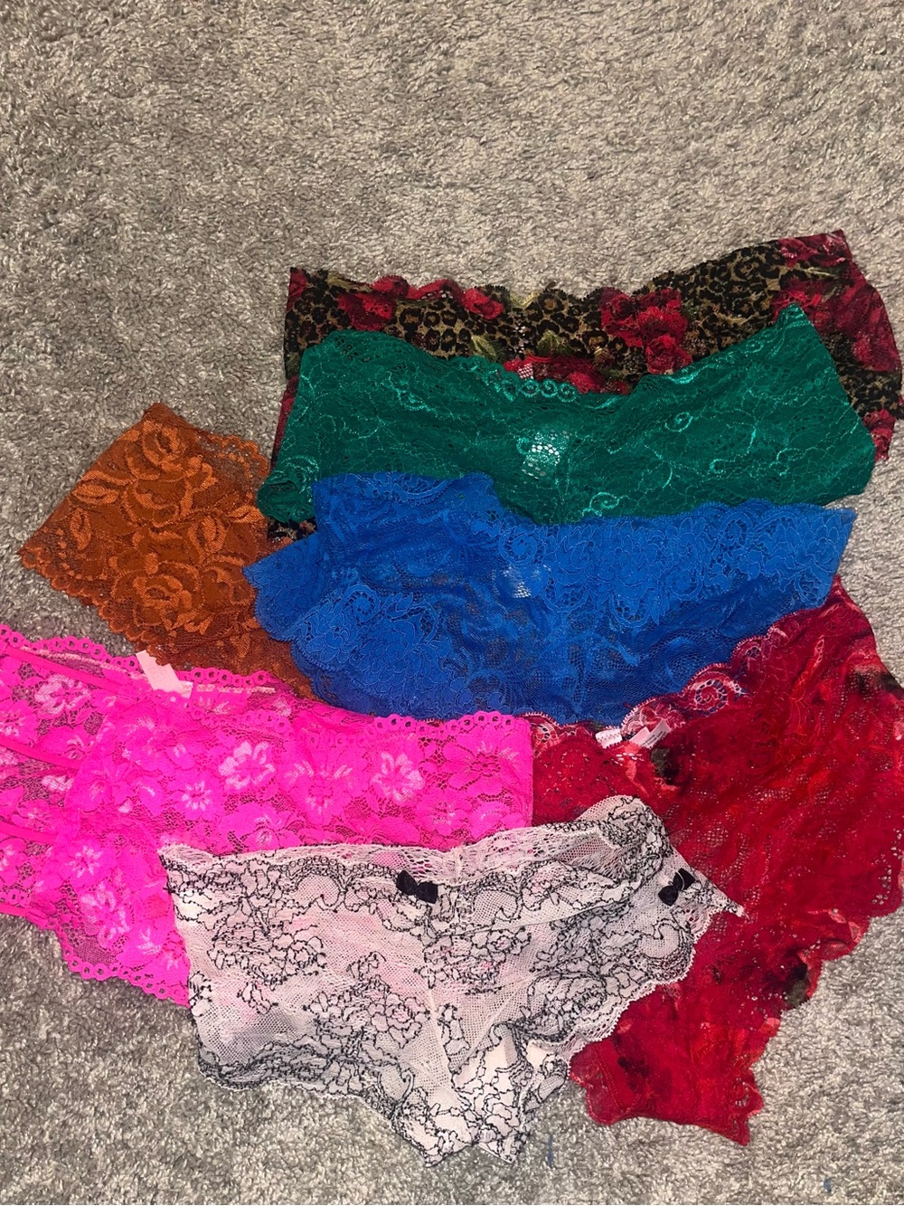 Victoria's Secret Lace Bikini Panties - Bright Multi Color Pack